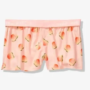 PINK Victoria’s Secret Peach Emoji Boxy PJ’s Bottom; Small thumbnail 1