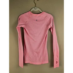 Lululemon Womens Pink Swiftly‎ Tech Long Sleeve Shirt Tshirt 4 thumbnail 2