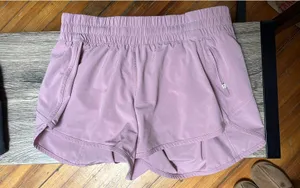 Lululemon Pink Tracker Shorts thumbnail 1