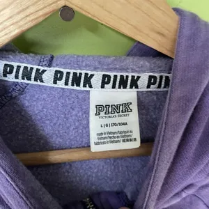 Victoria's Secret Vintage PINK Full Zip Hoodie Purple White Women's Size Large thumbnail 12