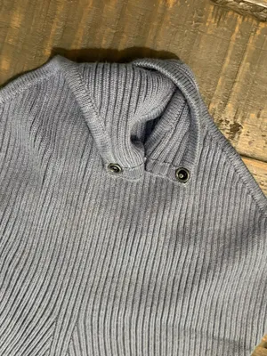 Abercrombie & Fitch Women’s Small Blue Ribbed Square Neck Short Sleeve Bodysuit thumbnail 3