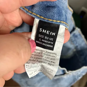 SHEIN Y2K style button front denim straight pencil skirt‎ women size 8/10 trendy thumbnail 4
