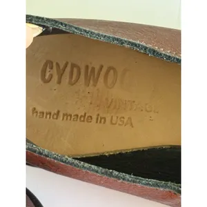 CYDWOQ Stage Flat Leather Mary Janes 36 Copper Art to Wear Shoes Handmade In USA thumbnail 7
