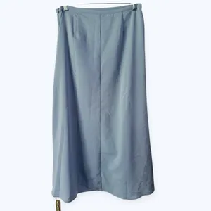 NWT OGL Lyocell Linen Blend Maxi Flared Pull On Skirt Size Medium Arctic Blue thumbnail 3