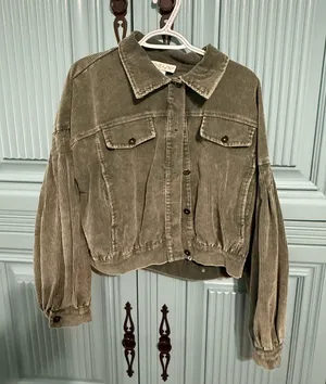Cropped jacket Green Size L thumbnail 1