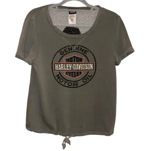 Harley Davidson Motorcycles Embroidered Short‎ Sleeve Sweatshirt Shallotte, NC thumbnail 1