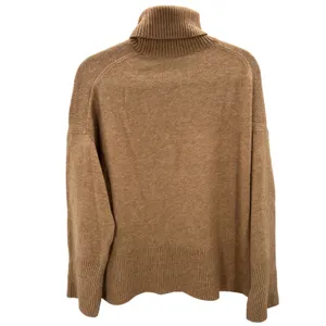 J‎ Crew Tan Wool Alpaca Blend Turtleneck Sweater Sz Med Minimalist Scandinavian thumbnail 2