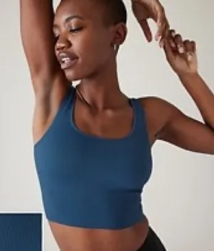Athleta Aurora seamless scoop cropped tank thumbnail 1