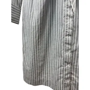 Calvin Klein Long Sleeve Button Up Dress Shirt Dress Sz 2 With Front Tie Waist thumbnail 6