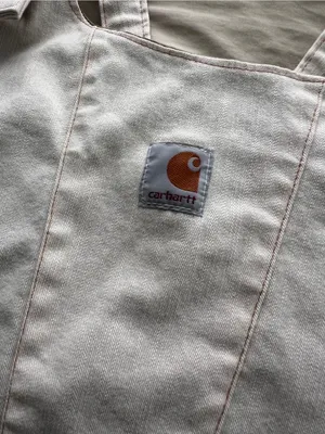 Carhartt Cream Denim Corset Tank with Adjustable Straps thumbnail 3