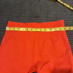 Gymshark Fit Seamless Mid Rise Activewear Leggings Red/Orange Size Medium thumbnail 5