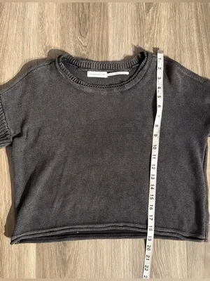Urban Outfitters Dark Grey Cropped Sweater Size Medium Indie Lounge Streetwear thumbnail 5