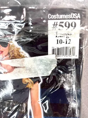 Officer Rita Dem Rights L Black Mini Dress Cop Chick Costume thumbnail 7