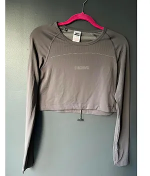 Gymshark Women's Cropped Long Sleeve Top - Size S thumbnail 1