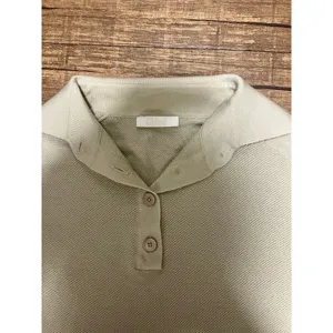 Chloé silk cashmere blend collared polo knit top thumbnail 3