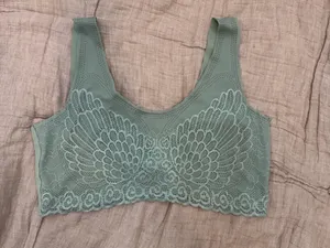 Green sage sz S fairy wings bralette #lingerie #fairy thumbnail 2