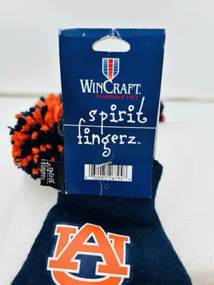 Auburn Tigers Spirit Fingerz Gloves Imperial Football Pompom Fingers NEW thumbnail 2