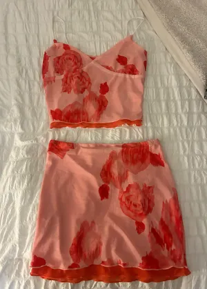 Pink Two-Piece Set Shein thumbnail 2