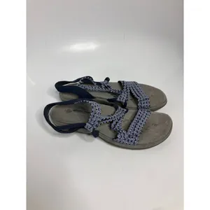 Skechers Reggae Slim Sandals Womens 6 Blue Fair Strappy Woven Memory Foam casual thumbnail 3