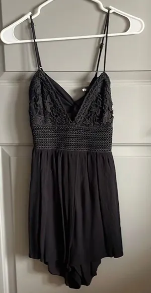 Garage Black Romper thumbnail 1