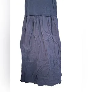 LOFT Women's Navy Textured Sleeveless Maxi Dress XS thumbnail 5