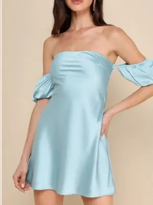 LULUS Date Night Prom Sexy Wedding Cocktail Party Tie Back Cowl Neck Mini Dress thumbnail 2