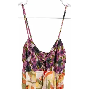 Free People‎ Rows of Flowers One-Piece Spaghetti Strap Romper Women's Size XS thumbnail 3