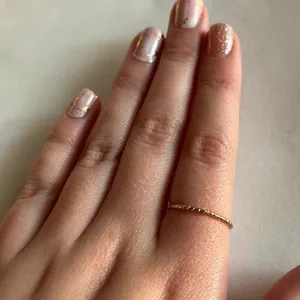 3/$20 Gold Tone Indented Circle Thin Ring Size 6/7 thumbnail 1