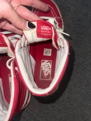 Red High-Top Vans thumbnail 7