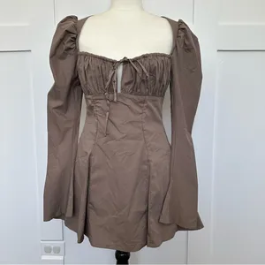 House of CB Carlina Mocha Mini Dress thumbnail 2