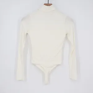 Naked Wardrobe White Turtleneck Bodysuit Long Sleeve Womens Small thumbnail 6