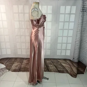 Birdy Grey English Rose Mia Shiny Satin Convertible Bridesmaid Dress Size XS thumbnail 6
