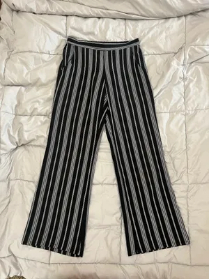 by and by Black Striped Pants thumbnail 1