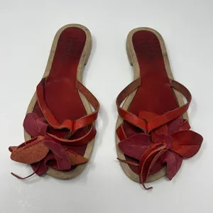 Champion Sundance Sandals Womens Size 37 Slides Leather Boho Chic Beachy Summer Coastal thumbnail 5