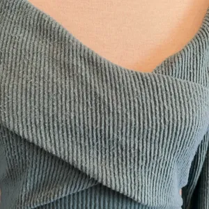 Free people Marley off the shoulder, ribbed, soft, plush material size Small thumbnail 4