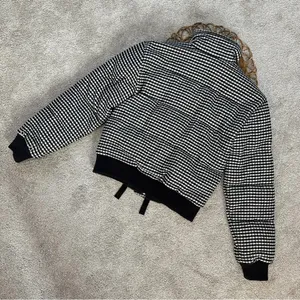 Tularosa X Revolve Ansley Puffer Houndstooth Wool Blend Jacket Coat Size XS thumbnail 9