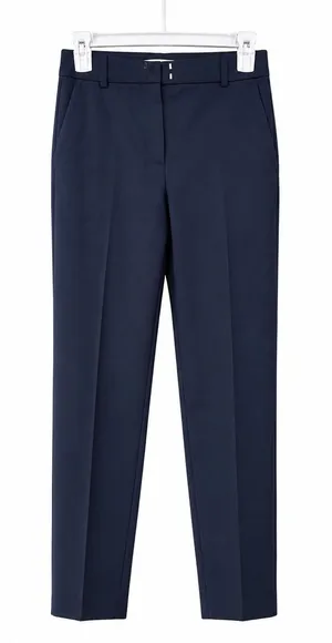 H&M Dress Pants Womens US 2 Gray Slim Ankle Career Office Stretch Trouser thumbnail 1