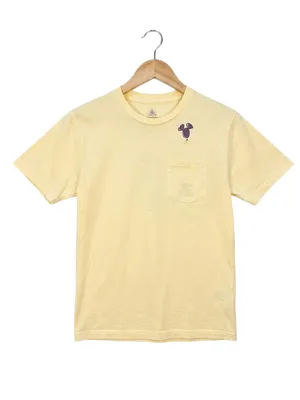 Disney Parks Play in the Park Yellow Pocket T Shirt XS Mickey Mouse Friends EUC thumbnail 2