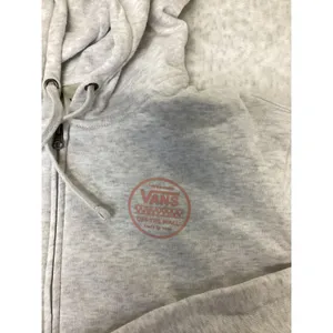 Vans Stackton Circ-K Full Zip Hoodie Grey Heather Salmon Logo VN0A7Z3D15P Mens M thumbnail 2