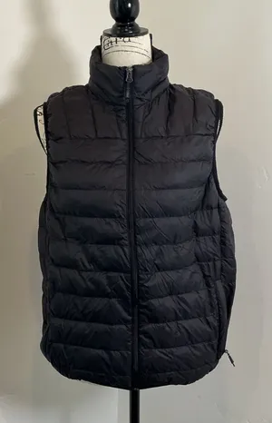 Hawke & Co Sport Puffer Vest Black Quilted Full Zip Performance Small Sleeveless thumbnail 1
