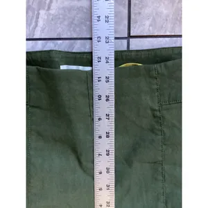 Maeve Anthropologie Olive Green High Rise Flare Wide Leg Seam Pants Size 14 thumbnail 6