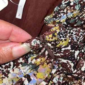 Free People Womens Animal Print Boho Flowy Mini Skirt Brown‎ Size 2 NWT thumbnail 8