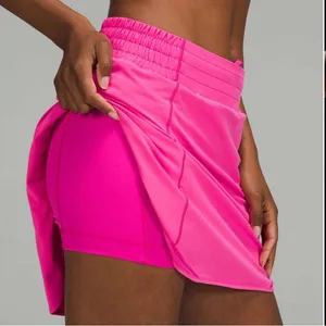 NWT Lululemon Hotty Hot HR Sonic Pink Skirt Size 12 Shorts Underneath thumbnail 10