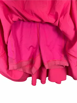 Lululemon Court Rival High Rise Skirt Hot Pink Lip Gloss Tennis Skort Size 0 thumbnail 11
