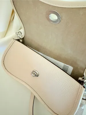 Coach Coachtopia Wavy Dinky Bag w/ 2 Straps in Silver/Cloud Pebble Leather ck113 thumbnail 6