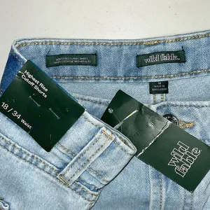 Wild Fable NWT Size 18/34 Blue Denim Distressed Highest Rise Cutoff Jean Shorts thumbnail 3