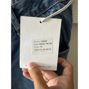 NWT One Teaspoon Sz 26 Pink Ford Lonely Boy Low Waist Straight Leg Cropped Jeans thumbnail 3