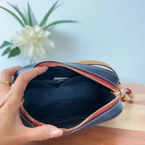 NWT Coach Mini Camera Bag In‎ Signature Chambray Denim color thumbnail 5