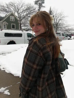 Plaid Oversized Jacket Brown Size XL thumbnail 4