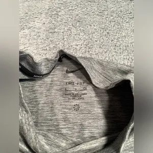 Nike running dri-fit long sleeve gray shirt small thumbnail 5